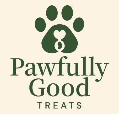 the logo for Pawfully Good